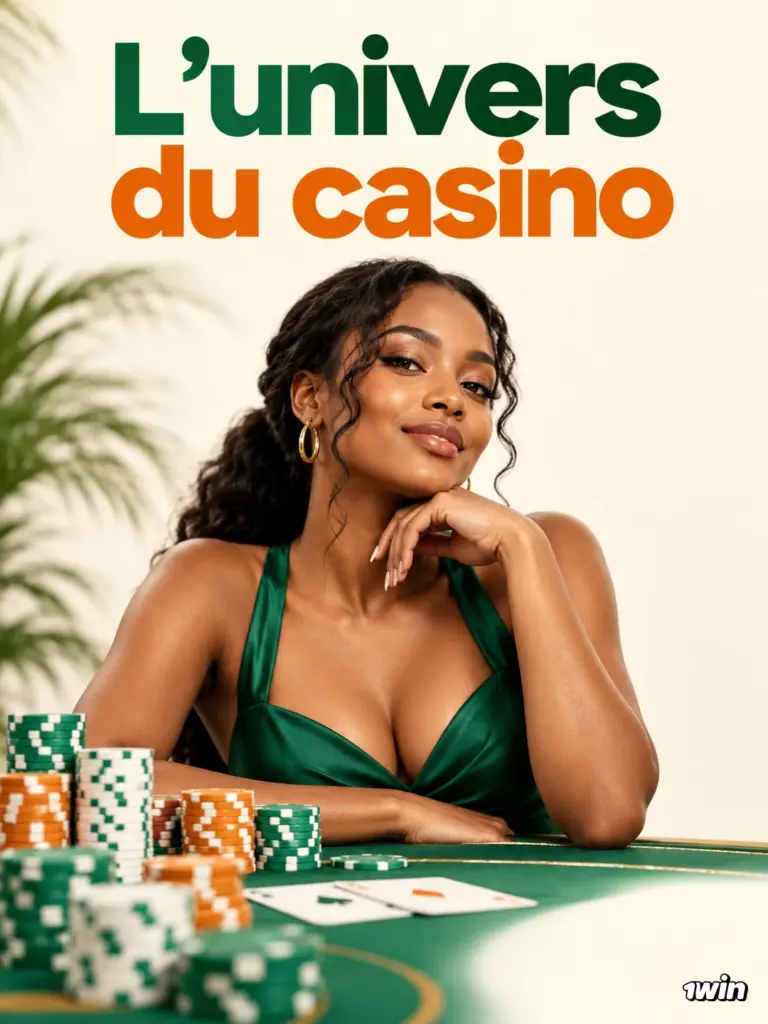 Femme adulte à une table de casino avec des cartes et des jetons.